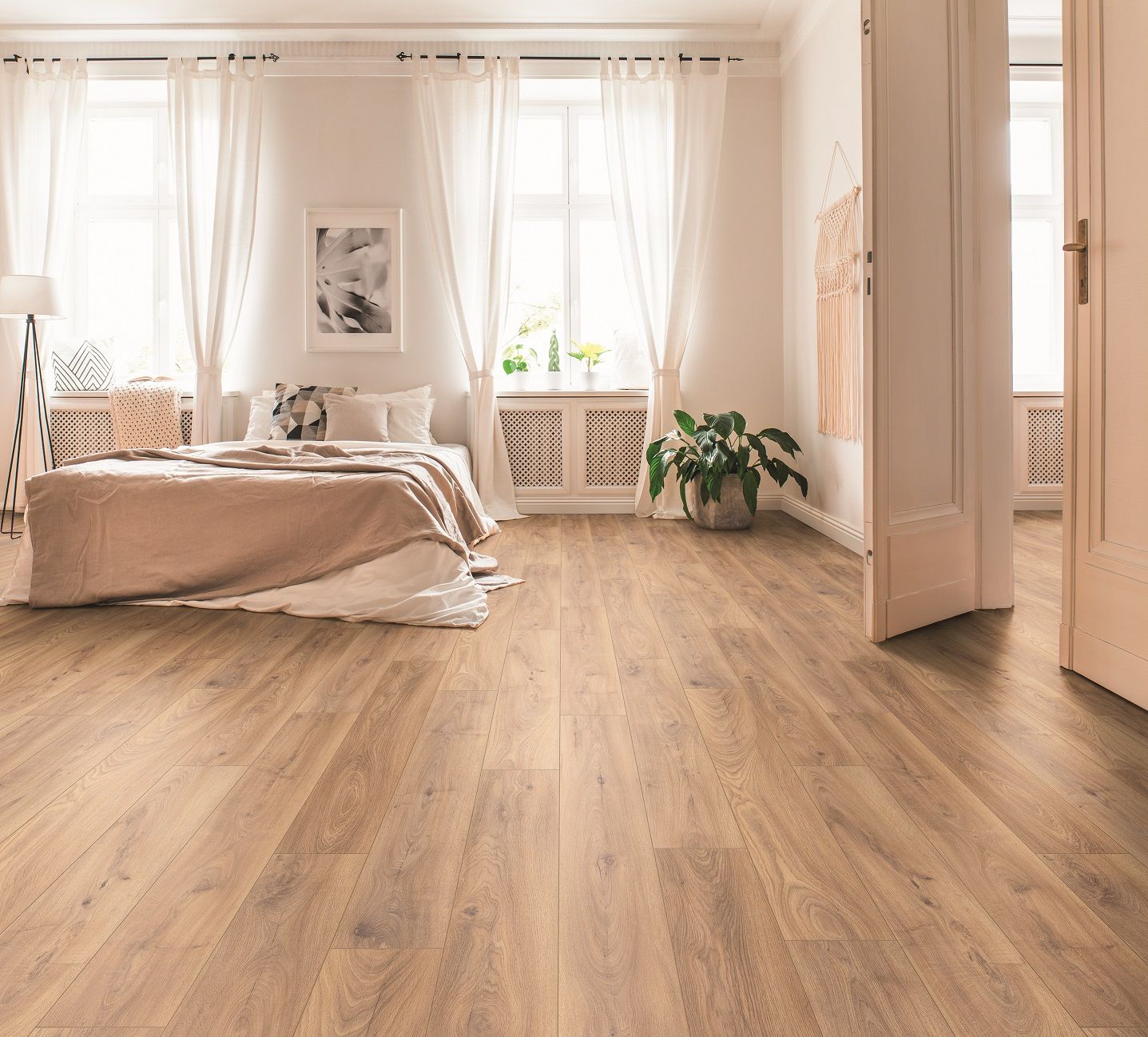 Quarto com piso laminado Munique